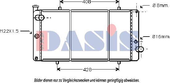 AKS Dasis 161210N - Hladnjak, hladjenje motora www.molydon.hr