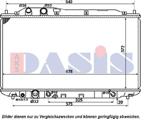 AKS Dasis 100061N - Hladnjak, hladjenje motora www.molydon.hr