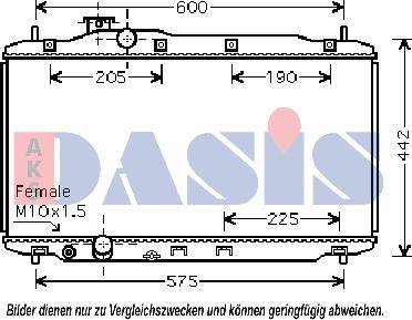 AKS Dasis 100063N - Hladnjak, hladjenje motora www.molydon.hr