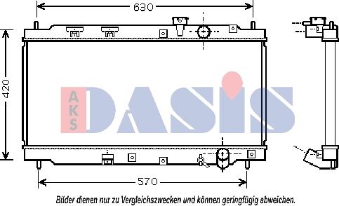 AKS Dasis 100039N - Hladnjak, hladjenje motora www.molydon.hr