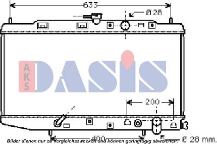 AKS Dasis 100331N - Hladnjak, hladjenje motora www.molydon.hr