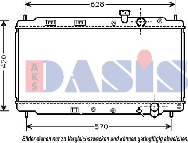 AKS Dasis 100280N - Hladnjak, hladjenje motora www.molydon.hr