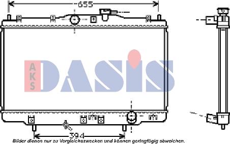 AKS Dasis 101270N - Hladnjak, hladjenje motora www.molydon.hr