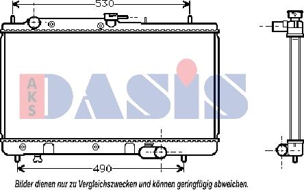 AKS Dasis 110970N - Hladnjak, hladjenje motora www.molydon.hr