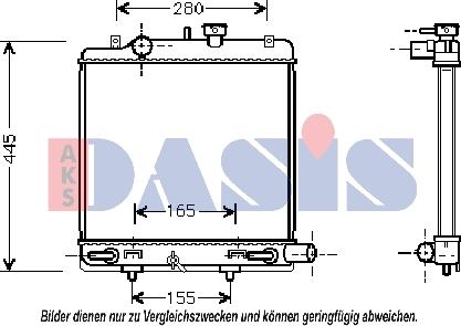 AKS Dasis 110019N - Hladnjak, hladjenje motora www.molydon.hr