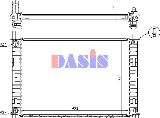 AKS Dasis 110037N - Hladnjak, hladjenje motora www.molydon.hr