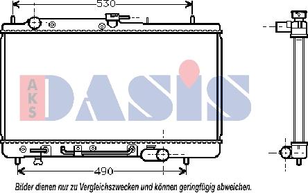 AKS Dasis 110026N - Hladnjak, hladjenje motora www.molydon.hr