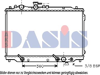 AKS Dasis 110022N - Hladnjak, hladjenje motora www.molydon.hr