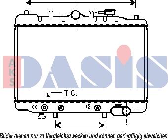 AKS Dasis 111040N - Hladnjak, hladjenje motora www.molydon.hr