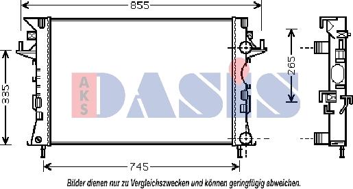 AKS Dasis 180044N - Hladnjak, hladjenje motora www.molydon.hr