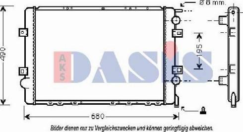 AKS Dasis 180046N - Hladnjak, hladjenje motora www.molydon.hr