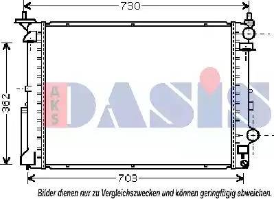 AKS Dasis 180034N - Hladnjak, hladjenje motora www.molydon.hr