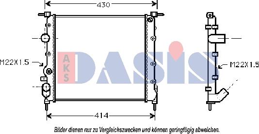 AKS Dasis 180021N - Hladnjak, hladjenje motora www.molydon.hr