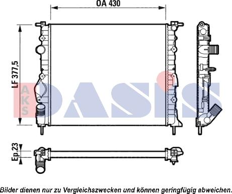 AKS Dasis 181700N - Hladnjak, hladjenje motora www.molydon.hr