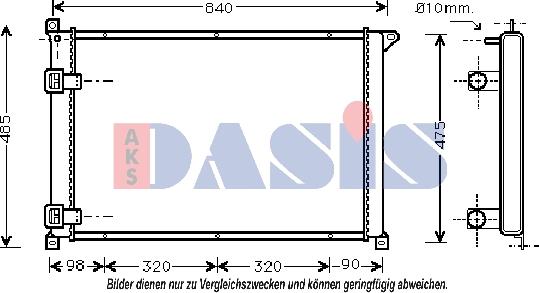 AKS Dasis 181730N - Hladnjak, hladjenje motora www.molydon.hr