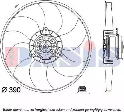 AKS Dasis 188059N - Ventilator, hladjenje motora www.molydon.hr