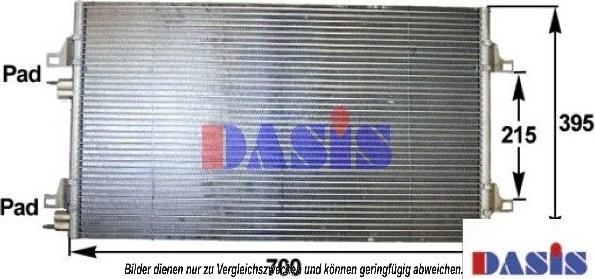 AKS Dasis 182002N - Kondenzator, klima-Uređaj www.molydon.hr