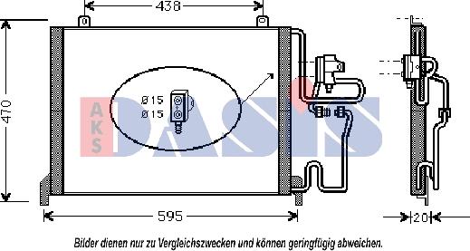 AKS Dasis 182015N - Kondenzator, klima-Uređaj www.molydon.hr