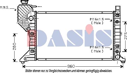 AKS Dasis 130003N - Hladnjak, hladjenje motora www.molydon.hr