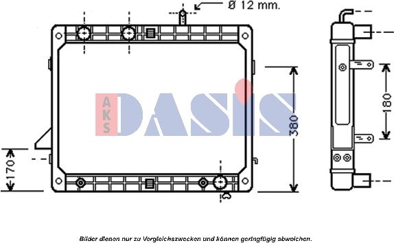 AKS Dasis 131430N - Hladnjak, hladjenje motora www.molydon.hr