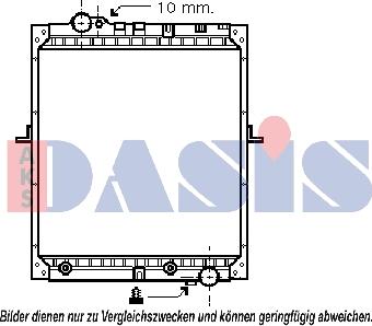 AKS Dasis 132430N - Hladnjak, hladjenje motora www.molydon.hr