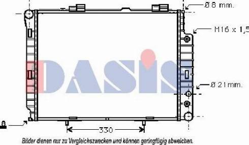 AKS Dasis 120700N - Hladnjak, hladjenje motora www.molydon.hr