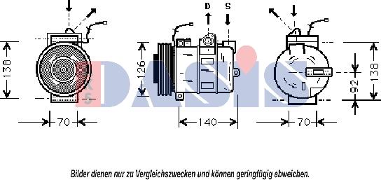 AKS Dasis 850487N - Kompresor, klima-Uređaj www.molydon.hr