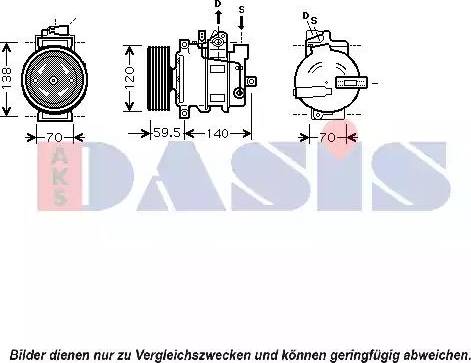 AKS Dasis 850068N - Kompresor, klima-Uređaj www.molydon.hr