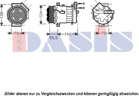 AKS Dasis 850387N - Kompresor, klima-Uređaj www.molydon.hr