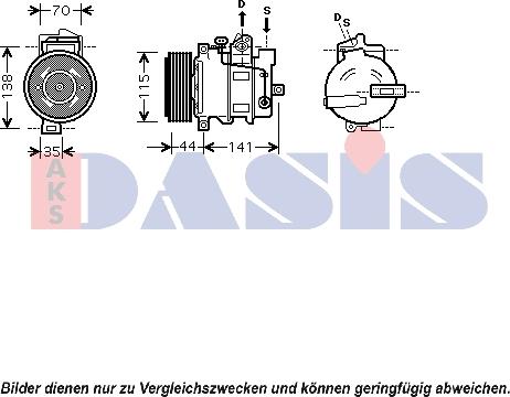 AKS Dasis 850379N - Kompresor, klima-Uređaj www.molydon.hr