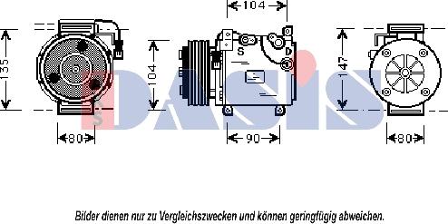 AKS Dasis 850799N - Kompresor, klima-Uređaj www.molydon.hr