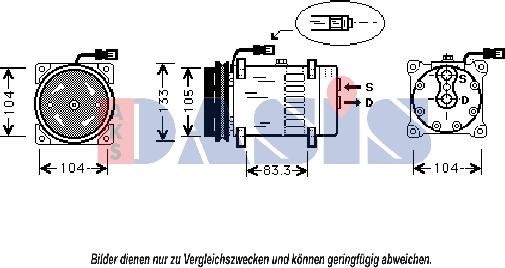 AKS Dasis 850703N - Kompresor, klima-Uređaj www.molydon.hr