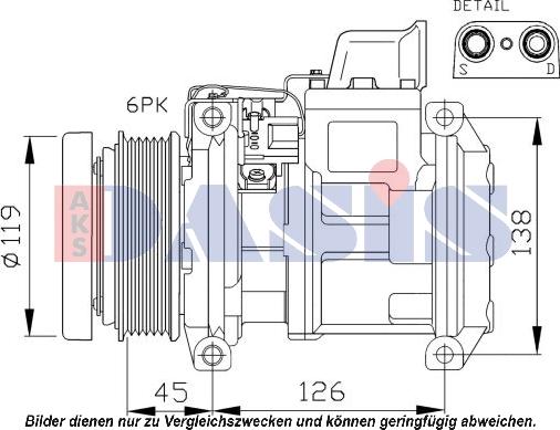 AKS Dasis 851444N - Kompresor, klima-Uređaj www.molydon.hr