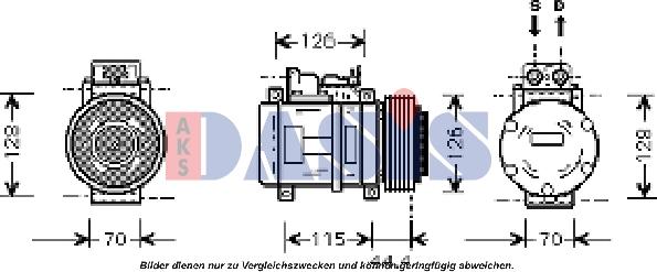 AKS Dasis 851403N - Kompresor, klima-Uređaj www.molydon.hr