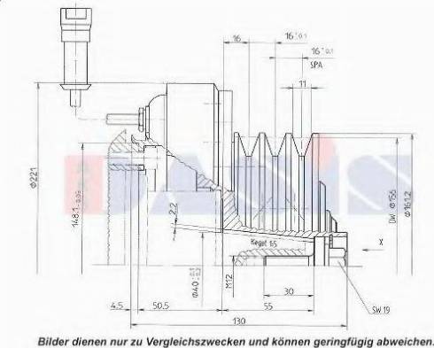 AKS Dasis 851144N - (Elektro)magnetna spojnica, kompresor klima-Uređaja www.molydon.hr