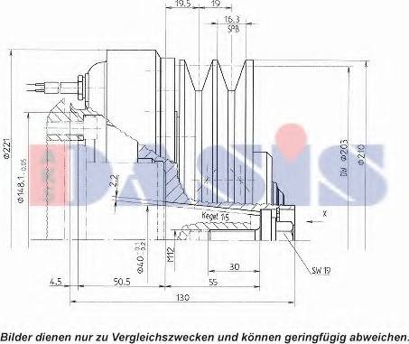 AKS Dasis 851142N - (Elektro)magnetna spojnica, kompresor klima-Uređaja www.molydon.hr