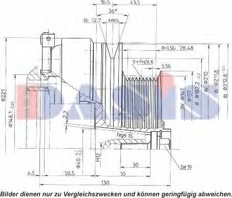 AKS Dasis 851154N - (Elektro)magnetna spojnica, kompresor klima-Uređaja www.molydon.hr