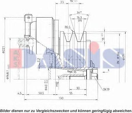 AKS Dasis 851168N - (Elektro)magnetna spojnica, kompresor klima-Uređaja www.molydon.hr