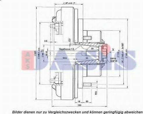 AKS Dasis 851167N - (Elektro)magnetna spojnica, kompresor klima-Uređaja www.molydon.hr