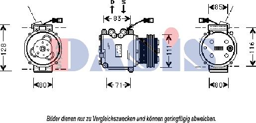 AKS Dasis 851101N - Kompresor, klima-Uređaj www.molydon.hr