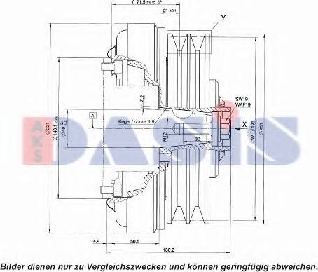 AKS Dasis 851119N - (Elektro)magnetna spojnica, kompresor klima-Uređaja www.molydon.hr