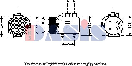 AKS Dasis 851110N - Kompresor, klima-Uređaj www.molydon.hr