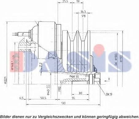 AKS Dasis 851131N - (Elektro)magnetna spojnica, kompresor klima-Uređaja www.molydon.hr