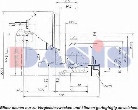 AKS Dasis 851129N - (Elektro)magnetna spojnica, kompresor klima-Uređaja www.molydon.hr