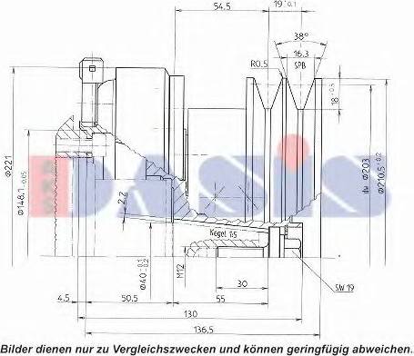 AKS Dasis 851172N - (Elektro)magnetna spojnica, kompresor klima-Uređaja www.molydon.hr