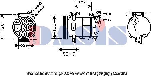 AKS Dasis 851813N - Kompresor, klima-Uređaj www.molydon.hr