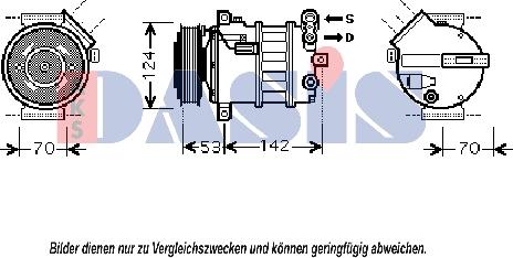 AKS Dasis 851885N - Kompresor, klima-Uređaj www.molydon.hr