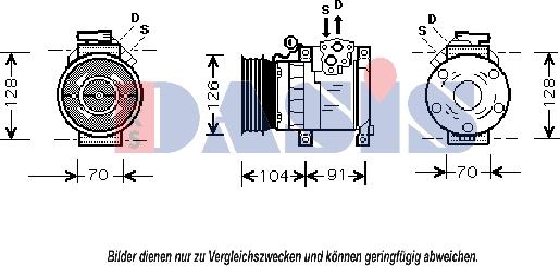 AKS Dasis 851363N - Kompresor, klima-Uređaj www.molydon.hr