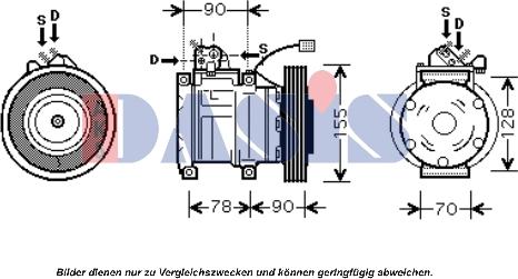 AKS Dasis 851389N - Kompresor, klima-Uređaj www.molydon.hr