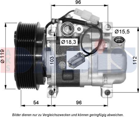 AKS Dasis 852776N - Kompresor, klima-Uređaj www.molydon.hr